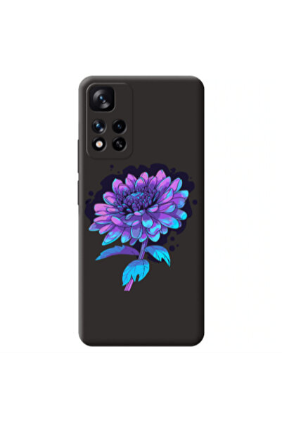 Other Xiaomi Redmi Note 11 Pro 5G Witch flower Black Colored Silicone TPU Θήκη