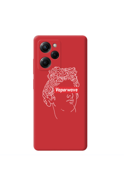 Other Xiaomi Poco X5 Pro Vaporwave Red Colored Silicone TPU Θήκη