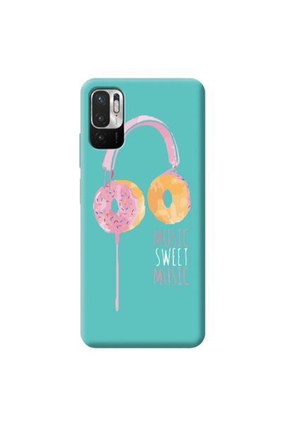 Other Xiaomi Redmi Note 10 Pro 5G Donut earphone Turquoise Colored Silicone T...