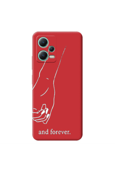 Other Xiaomi Redmi Note 12 Pro 5G And forewer Red Colored Silicone TPU Θήκη