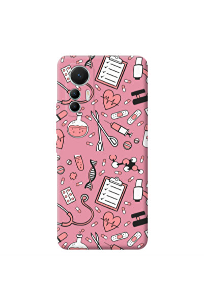 Other Xiaomi Mi 12 Lite Laboratory Pink Colored Silicone TPU Θήκη