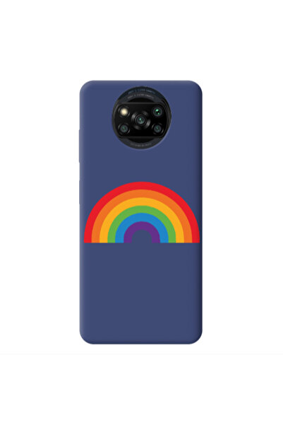 Other Xiaomi Poco X3 /X3 Pro Rainbow Mini Dark blue Colored Silicone TPU Θήκη