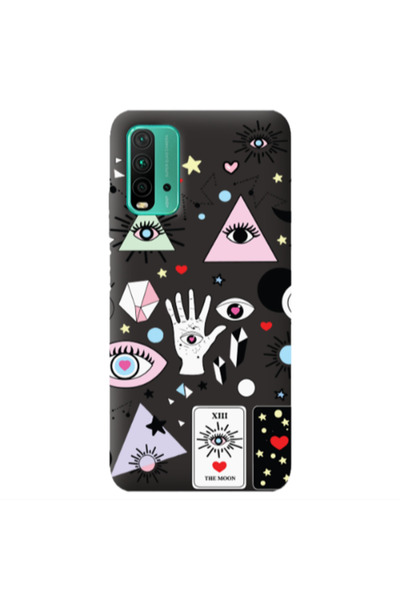 Other Xiaomi Poco M3 Pyramid eyes Black Colored Silicone TPU Θήκη