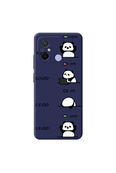 Other Xiaomi Redmi 12C My situation at work Dark blue Colored Silicone TPU Θήκη