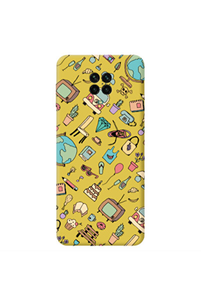Other Xiaomi Redmi Note 9 Pro Best buds Yellow Colored Silicone TPU Θήκη