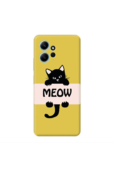 Other Xiaomi Redmi Note 12 4G Meow Yellow Colored Silicone TPU Θήκη