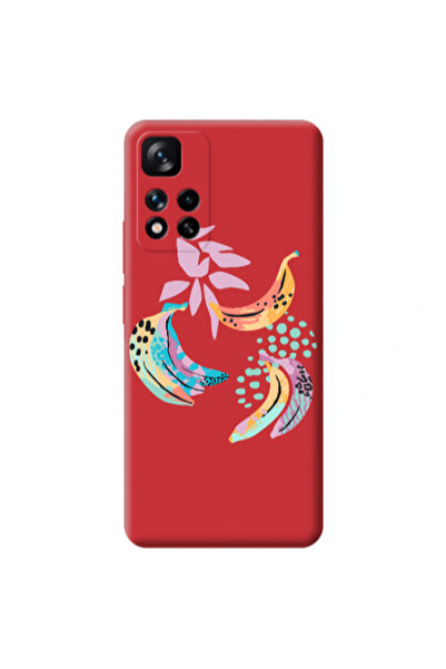 Other Xiaomi Redmi Note 11 Pro 5G Banana Red Colored Silicone TPU Θήκη