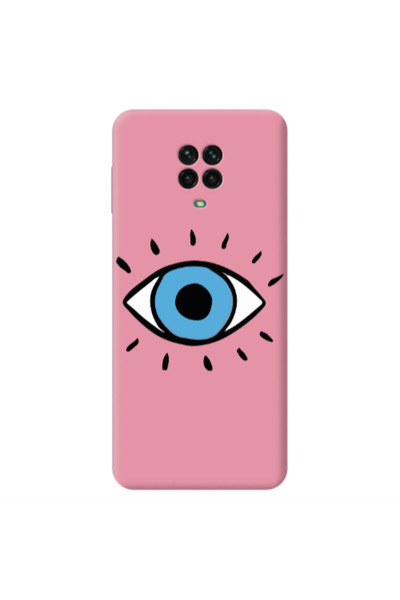 Other Xiaomi Redmi Note 9 Pro Shining Eye Pink Colored Silicone TPU Θήκη