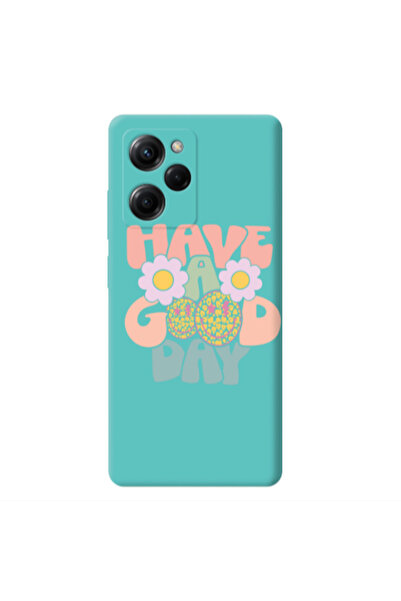 Other Xiaomi Poco X5 Pro Have A Good day Turquoise Colored Silicone TPU Θήκη