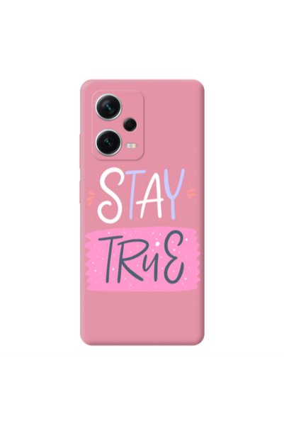 Other Xiaomi Poco X5 Stay True Pink Colored Silicone TPU Θήκη