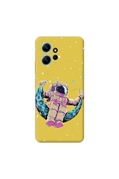 Other Xiaomi Redmi Note 12 4G Astronaut swinging on the moon Yellow Colored S...