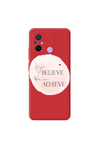Other Xiaomi Redmi 12C If You Believe Red Colored Silicone TPU Θήκη