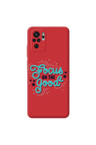 Other Xiaomi Redmi Note 10S Focus On The Good Red Colored Silicone TPU Θήκη