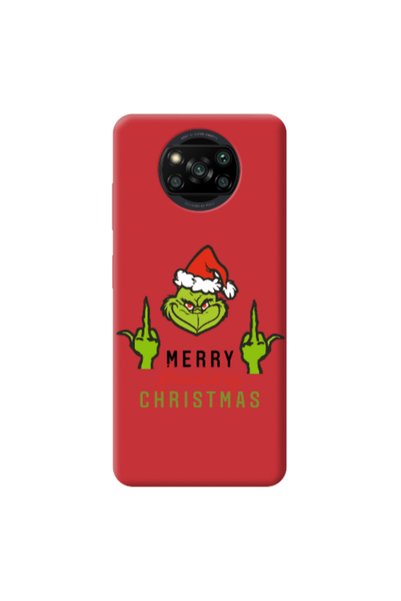 Other Xiaomi Poco X3 Pro Merry Christmas44 Red Colored Silicone TPU Θήκη