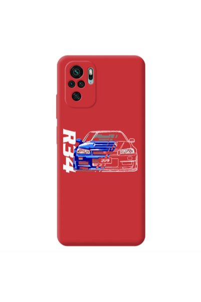 Other Xiaomi Redmi Note 10S Blue R34 Red Colored Silicone TPU Θήκη
