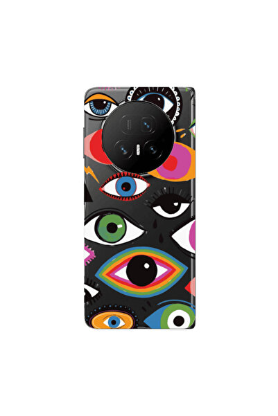 Other Honor Magic V5 Colorful eyes Transparent Silicone TPU Θήκη
