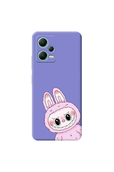 Other Xiaomi Redmi Note 12 Pro 5G Labubu 6 Purple Colored Silicone TPU Θήκη