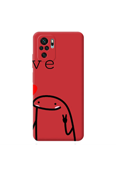 Other Xiaomi Redmi Note 10S Love 2 Red Colored Silicone TPU Θήκη