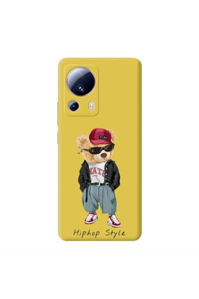 Other Xiaomi Mi 13 Lite Hip hop style Yellow Colored Silicone TPU Θήκη