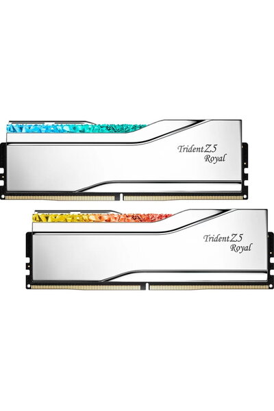 G Skill Kit Trident Z5 Royal RGB Silver Intel XMP 3.0 32GB DDR5-6800MHz CL34 ...