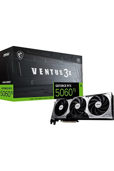 MSI nVidia GeForce RTX 5060 Ti VENTUS 3X OC 16GB, GDDR7, 128 biți