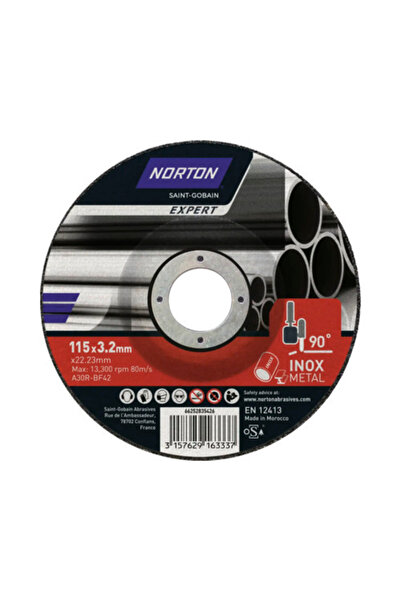 OEM Disc debitare metal Norton Expert Ø115x3,2x22,23mm, profil conic de debitare