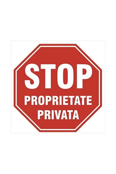 OEM Indicator avertizare „Stop - Proprietate privată”