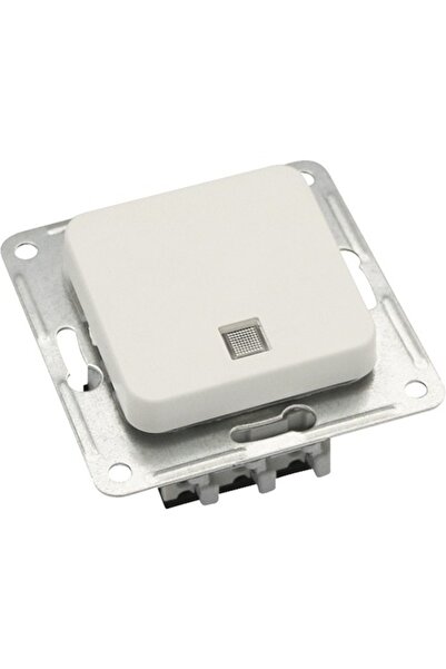 OEM Buton cu revenire Roth Lange Basic, cu lumină, alb