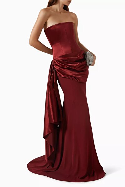 ALTOBAD Zeliha Sequin-Embellished Corset Gown in Satin