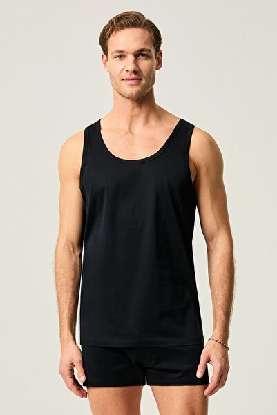 Kom 100% Cotton Men's 2-Pack Basic Men's Undershirts, Round Neck
