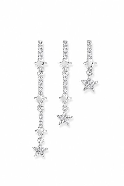 Okko Store Hanging Star Model 3-Piece Earrings