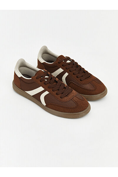 LC Waikiki Ozmarka New Season Women's Sneakers with Suede Look and Mesh
