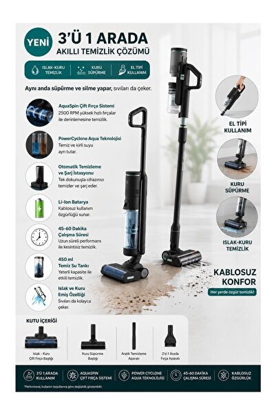 Philips ELVT Yeni Seri Islak ve Kuru Çift Fırçalı Otomatik Temizleme Istasyon...