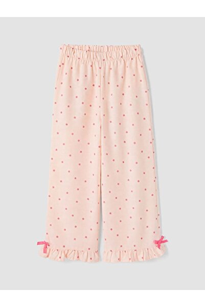 LC Waikiki Lcw Kids Pink Girls Patterned Trousers