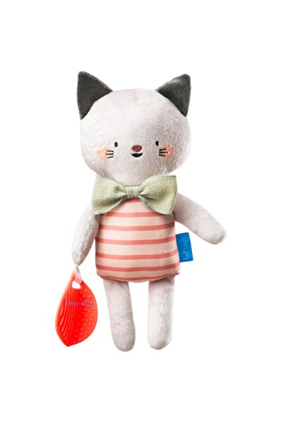 Taf Toys Μαύρο και άσπρο λούτρινο γατάκι Κλάρα, για νεογέννητα 0+ μηνών με μα...