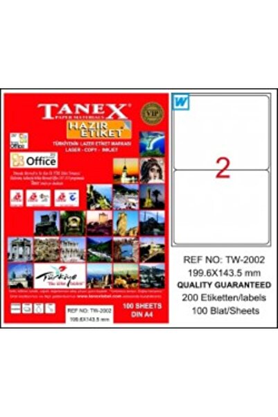 Tanex Label 199,6X143,5 A4 100 Sheets