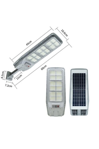 DealsReall 200W LED Solar Lamp for Outdoor, with Motion Sensor and Remote Con...