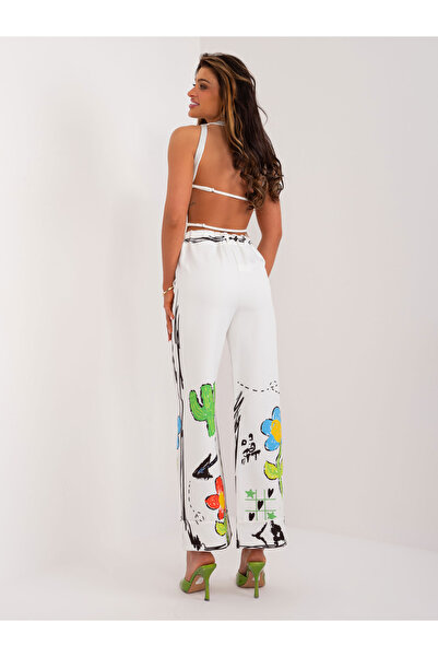 Factory Price Pantaloni Dama Ecru