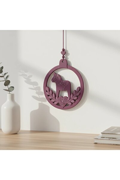 OEM Decorațiune Perete Dala Horse Design Nordic Eleganță Scandinaviană - Purp...