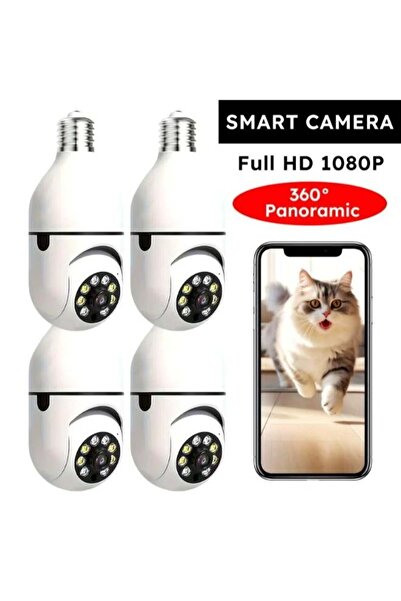 ELTRAZONE (Pack of 4) 1080P Wireless Light Bulb Camera Dome Security System |...