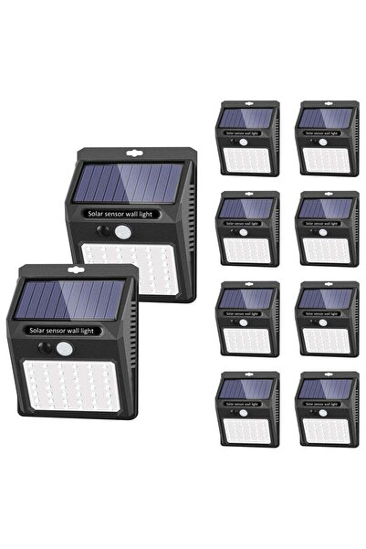 ELTRAZONE Set of 10 Wireless IP 65 Waterproof Solar Lights with 42 LEDs, Feat...