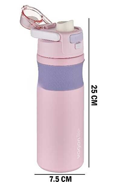 DILLER Vagonlife 580 Ml Çelik Matara Pembe Mor Vgn033