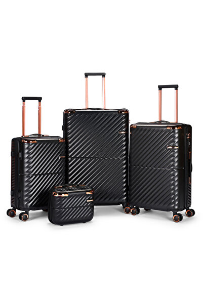 LİMRA Luxury 4-Piece Trolley Luggage Set with Modern Design and Durable Mater...