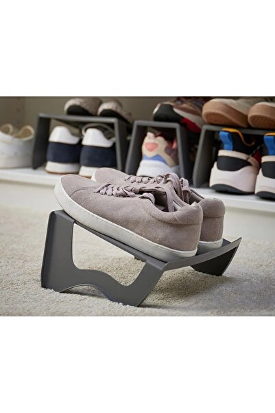 IKEA QUİCK 5 Adet Gri Ayakkabı Düzenleyici 27x14x25 cm Dolap İçi Ayakkabı Düz...