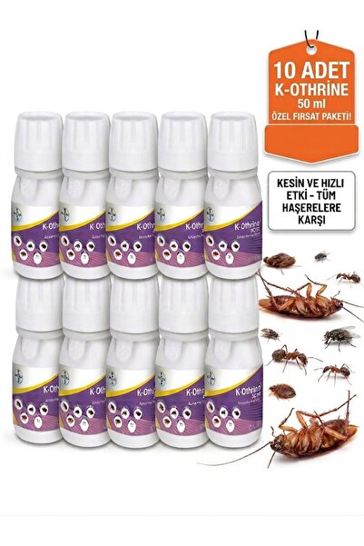 Bayer K-Othrine SC 50 ml X 10 adet (Kokusuz Genel Haşere İlacı - Hamamböceği,...