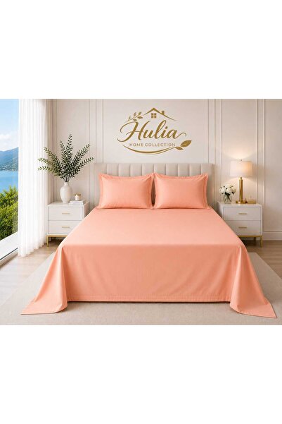 hulia home Ranforce Non-Elastic Sheet Set Double Size Raw Cotton Pillowcase I...