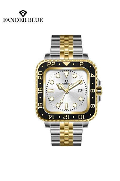 FANDER BLUE Men's Stainless Steel Analog Quartz Date Display Watch Easy to Re...