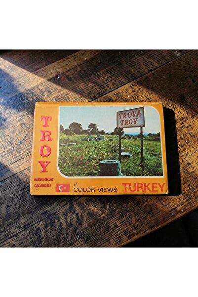 Hureggo Vintage "Troy Dardanelles - Turkey" 12'Li Color Postcard Set / Accord...