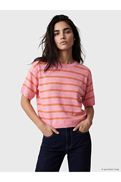 LC Waikiki Zero Roba Collar Striped Women's Knitwear Sweater from Uzg Store f...