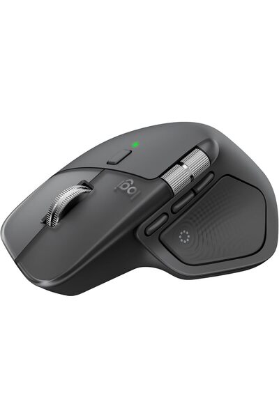 logitech MX Master 4 Ergonomic Wireless Mouse with Haptic Feedback, Ultra-Fas...